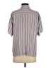 FRAME Stripes Blue Short Sleeve Blouse Size S - photo 2