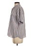 FRAME Stripes Blue Short Sleeve Blouse Size S - photo 5