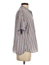 FRAME Stripes Blue Short Sleeve Blouse Size S - photo 4