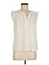 Boden 100% Polyester Solid Ivory Sleeveless Blouse Size 6 - photo 1