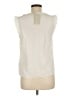 Boden 100% Polyester Solid Ivory Sleeveless Blouse Size 6 - photo 2