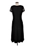 Perceptions Solid Black Cocktail Dress Size M - photo 2