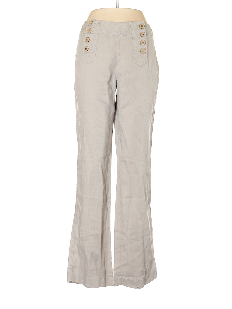 Cynthia Rowley TJX 100% Linen Solid Gray Linen Pants Size 6 - 63% off ...