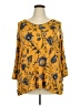Westport Yellow 3/4 Sleeve Blouse Size 3X - photo 1