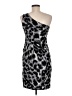 En Focus Studio 100% Polyester Camo Silver Cocktail Dress Size 6 - photo 2