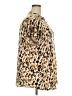 Cocomo Animal Print Brown Short Sleeve Blouse Size 3X - photo 4