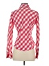 Faconnable 100% Cotton Checkered-gingham Red Long Sleeve Blouse Size XS - photo 2