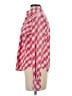 Faconnable 100% Cotton Checkered-gingham Red Long Sleeve Blouse Size XS - photo 5