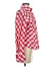 Faconnable 100% Cotton Checkered-gingham Red Long Sleeve Blouse Size XS - photo 4