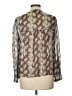 Greylin 100% Viscose Gray Long Sleeve Blouse Size L - photo 2