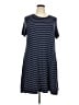 Old Navy Stripes Blue Casual Dress Size XXL - photo 1