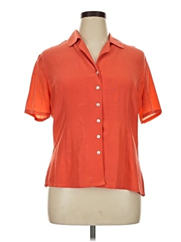 Robbie Bee Short Sleeve Silk Top (view 1)