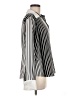 Como 100% Polyester Stripes Black Long Sleeve Blouse Size M - photo 4