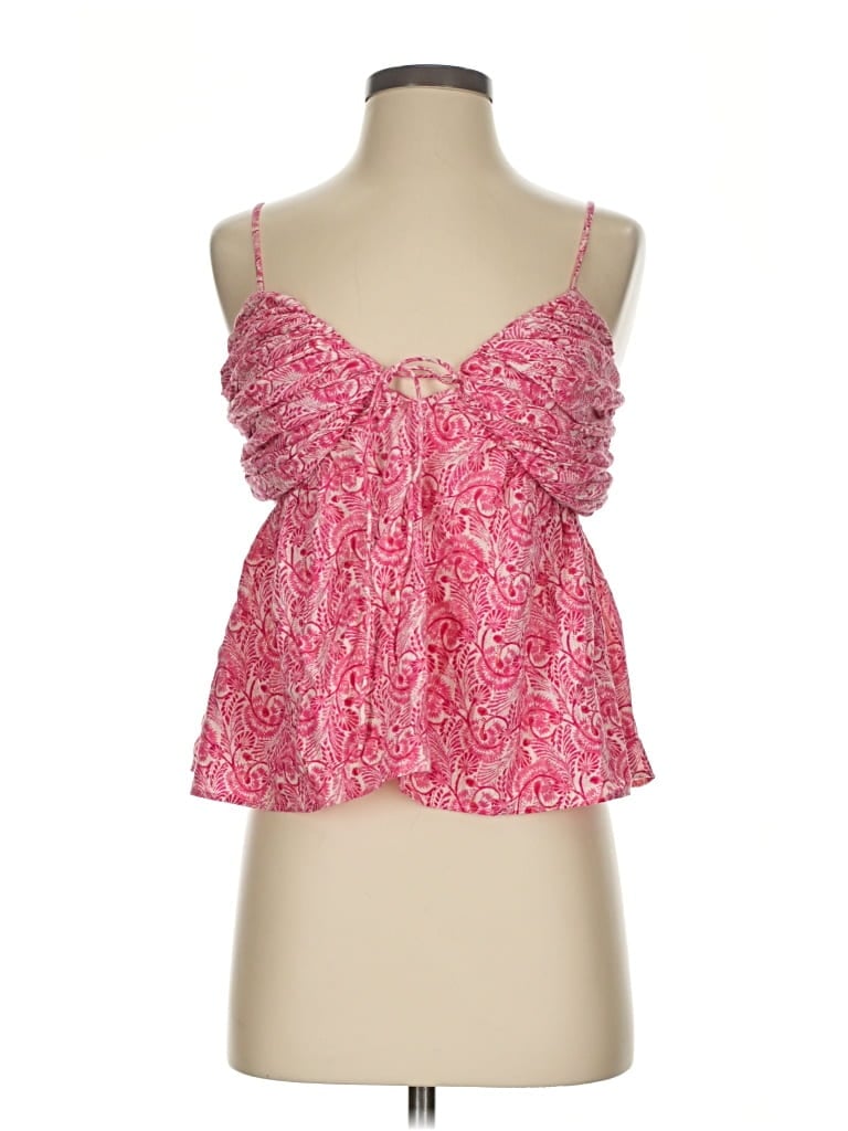 Pre-owned Jcrew Tank Top Pink Strapless Neckline Tops
