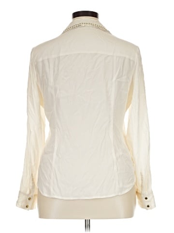 Cache Long Sleeve Silk Top (view 2)