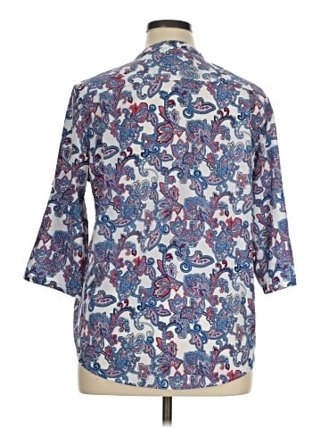 Charter Club 3/4 Sleeve Button-Down Shirt (view 2)