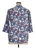 Charter Club Paisley Blue 3/4 Sleeve Button-Down Shirt Size XL - photo 2