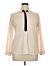 Assorted Brands Color Block Ivory Long Sleeve Blouse Size XL - photo 1