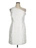 Calvin Klein 100% Polyester Silver Cocktail Dress Size 14 - photo 1