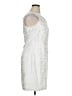 Calvin Klein 100% Polyester Silver Cocktail Dress Size 14 - photo 4