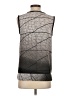 Calvin Klein 100% Polyester Gray Sleeveless Blouse Size XS - photo 2