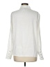 Halogen 100% Polyester Solid Ivory Long Sleeve Blouse Size M - photo 2