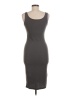 Unbranded Solid Gray Casual Dress Size M - photo 2