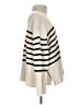 Gap 100% Cotton Stripes Ivory Turtleneck Sweater Size L (tall) - photo 4