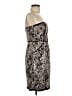 BCBGMAXAZRIA Paisley Gray Cocktail Dress Size 6 - photo 4