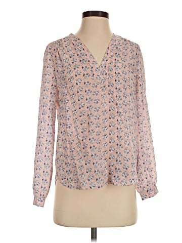 Rebecca Taylor Long Sleeve Silk Top (view 1)