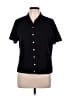 Valerie Stevens Black Short Sleeve Blouse Size L - photo 1