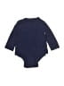 Baby Gap 100% Baumwolle Blue Long Sleeve Onesie Size 6-12 mo - photo 2