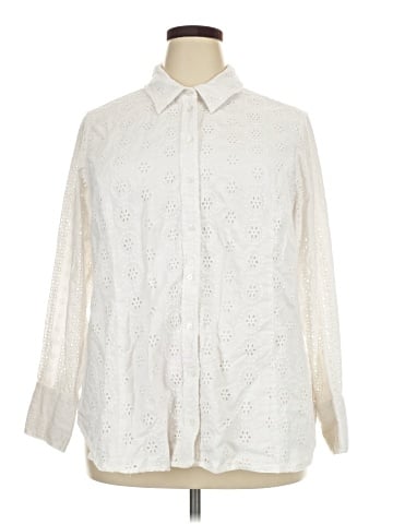 Lane Bryant Long Sleeve Blouse (view 1)