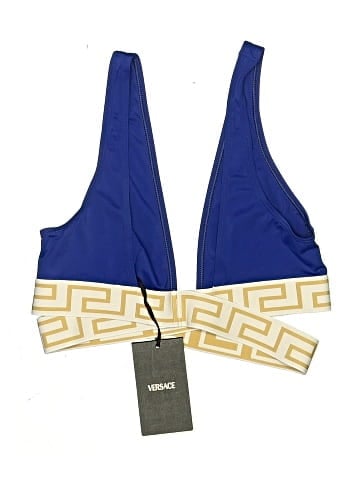 Versace Greca Crossover Swimsuit Top (view 2)