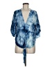 Lovestitch 100% Rayon Tie-dye Blue Kimono Size M - photo 1