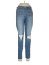 Jennifer Lopez Solid Blue Jeans Size 8 - photo 1