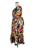 Maia 100% Polyester Tropical Multi Color Yellow Cocktail Dress Size 14 - photo 5