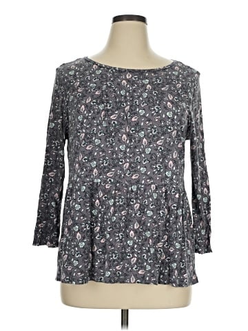 Ann Taylor LOFT Outlet 3/4 Sleeve T-Shirt (view 1)