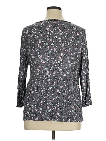 Ann Taylor LOFT Outlet 3/4 Sleeve T-Shirt (view 2)