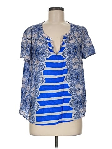 Maeve Short Sleeve Silk Top (view 1)