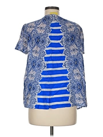 Maeve Short Sleeve Silk Top (view 2)