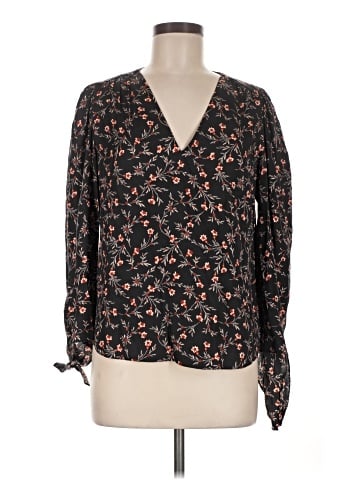 Rebecca Taylor Long Sleeve Silk Top (view 1)