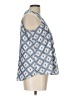 Calvin Klein 100% Polyester Blue Sleeveless Blouse Size L (petite) - photo 4