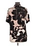 Zara Floral Brown Short Sleeve Blouse Size M - photo 2