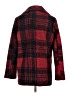 Sam Edelman 100% Polyester Plaid Red Coat Size S - photo 2