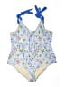 Lime Ricki Floral Blue One Piece Swimsuit Size 4X - photo 1