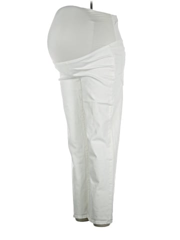 Madewell Maternity Over-the-Belly Perfect Vintage Straight Jean in Tile White (view 1)
