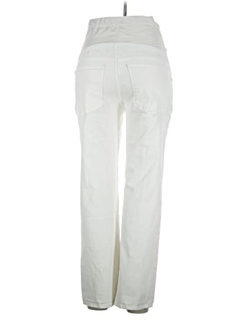 Madewell Maternity Over-the-Belly Perfect Vintage Straight Jean in Tile White (view 2)