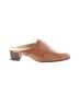 Gucci 100% Leather Tan Brown Mules Heel Size 7 1/2 - photo 1