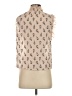 Rebecca Taylor Tan Sleeveless Silk Top Size 2 - photo 2